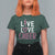 Cheerleading T Shirt For Women Live Love Cheer Girl Pink Leopard Cheerleader - Wonder Print Shop