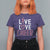 Cheerleading T Shirt For Women Live Love Cheer Girl Pink Leopard Cheerleader - Wonder Print Shop