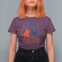 Cheerleading T Shirt For Women Cheer Mom Biggest Fan Cheerleader Pom Pom - Wonder Print Shop