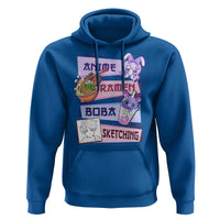 Anime Ramen Boba Sketching Hoodie Kawaii Girl Bubble Tea Otaku Manga Lover Japanese Pop Culture