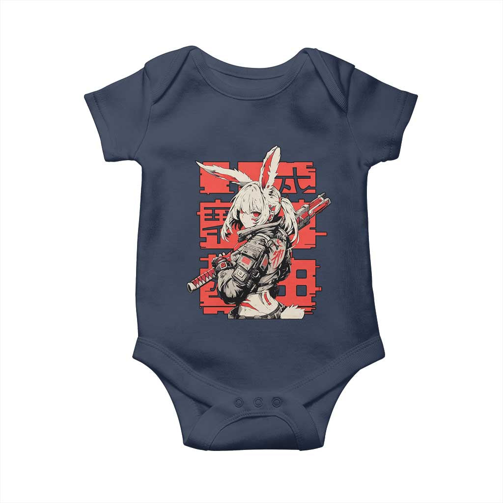 Anime Manga Cyberpunk Baby Onesie Techwear Harajuku Style Bunny Girl