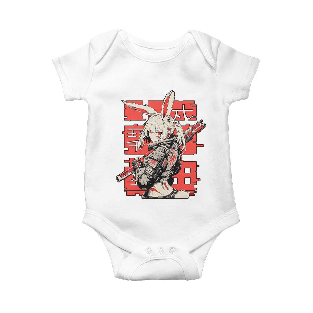 Anime Manga Cyberpunk Baby Onesie Techwear Harajuku Style Bunny Girl