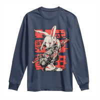 Anime Manga Cyberpunk Long Sleeve Shirt Techwear Harajuku Style Bunny Girl