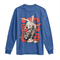 Anime Manga Cyberpunk Long Sleeve Shirt Techwear Harajuku Style Bunny Girl