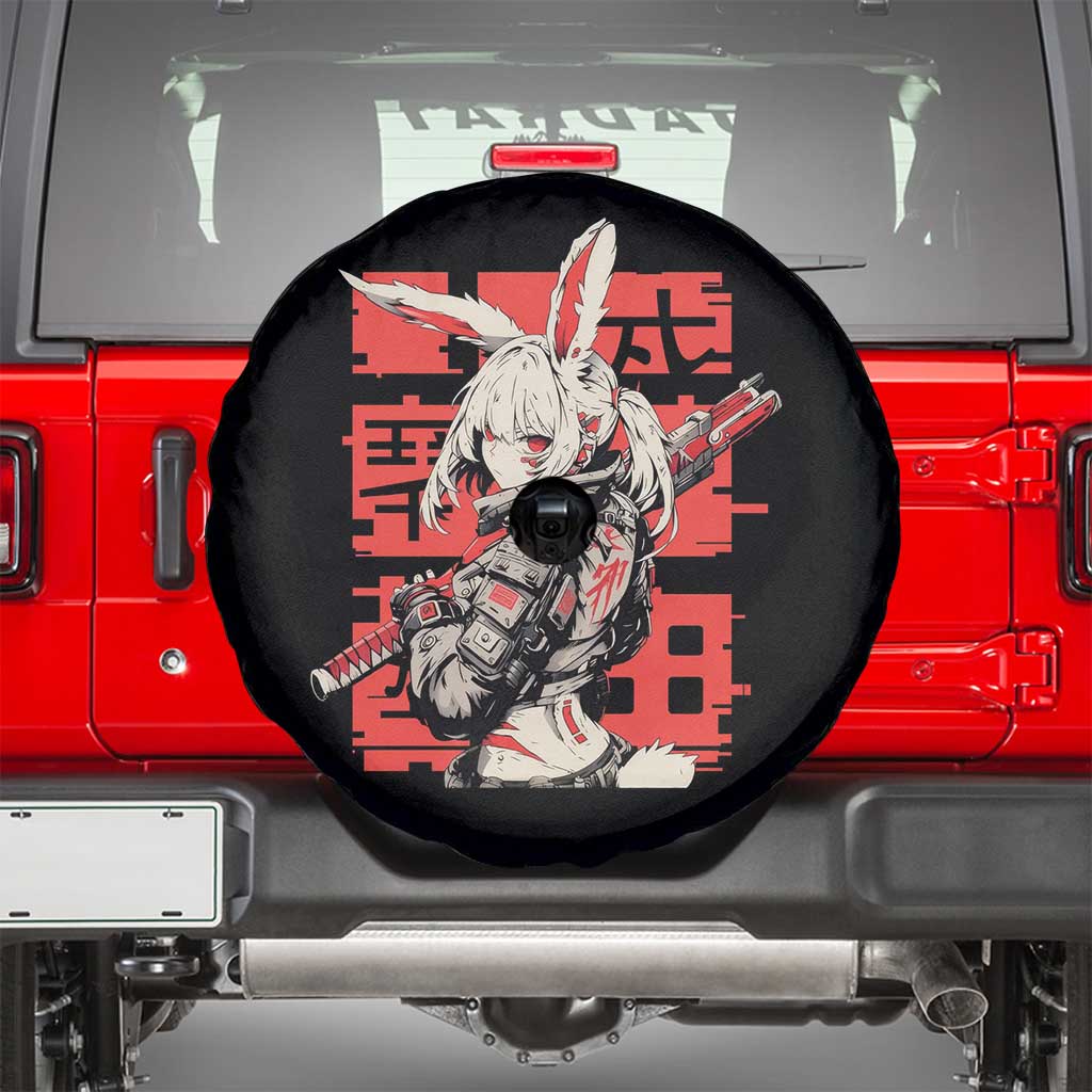 Anime Manga Cyberpunk Spare Tire Cover Techwear Harajuku Style Bunny Girl