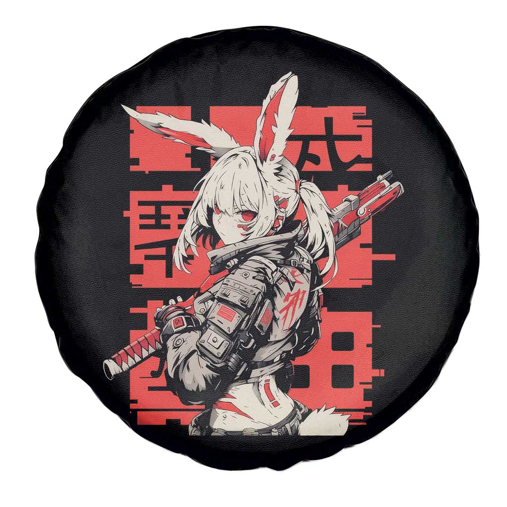 Anime Manga Cyberpunk Spare Tire Cover Techwear Harajuku Style Bunny Girl