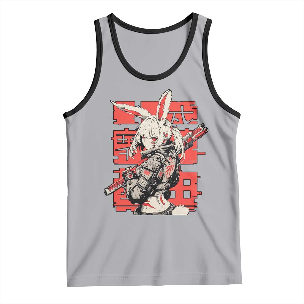 Anime Manga Cyberpunk Tank Top Techwear Harajuku Style Bunny Girl