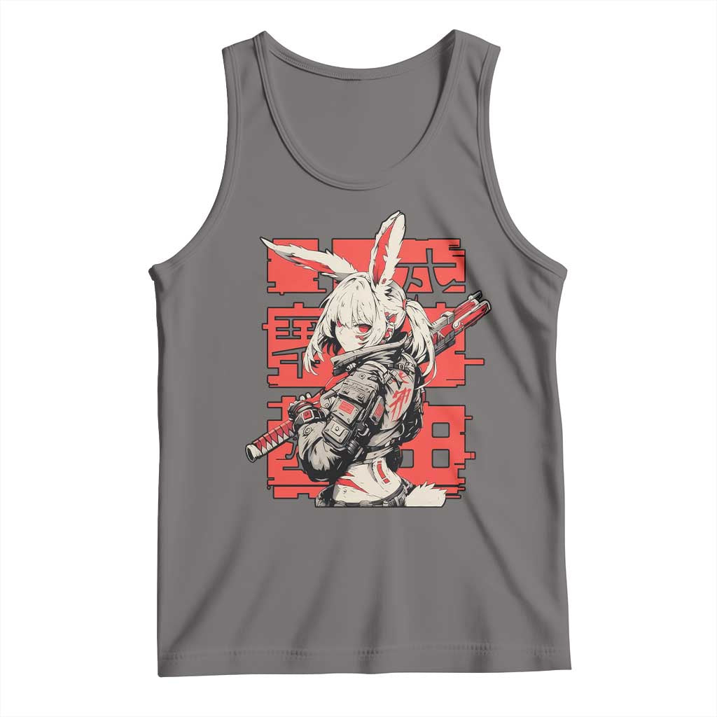 Anime Manga Cyberpunk Tank Top Techwear Harajuku Style Bunny Girl