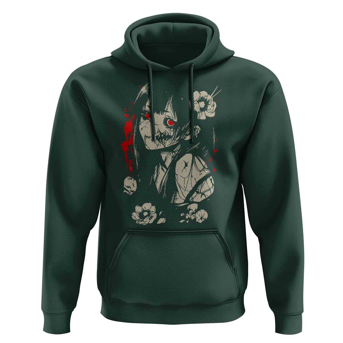 Horror Anime Manga Hoodie Japanese Creepy Kawaii Goth Otaku