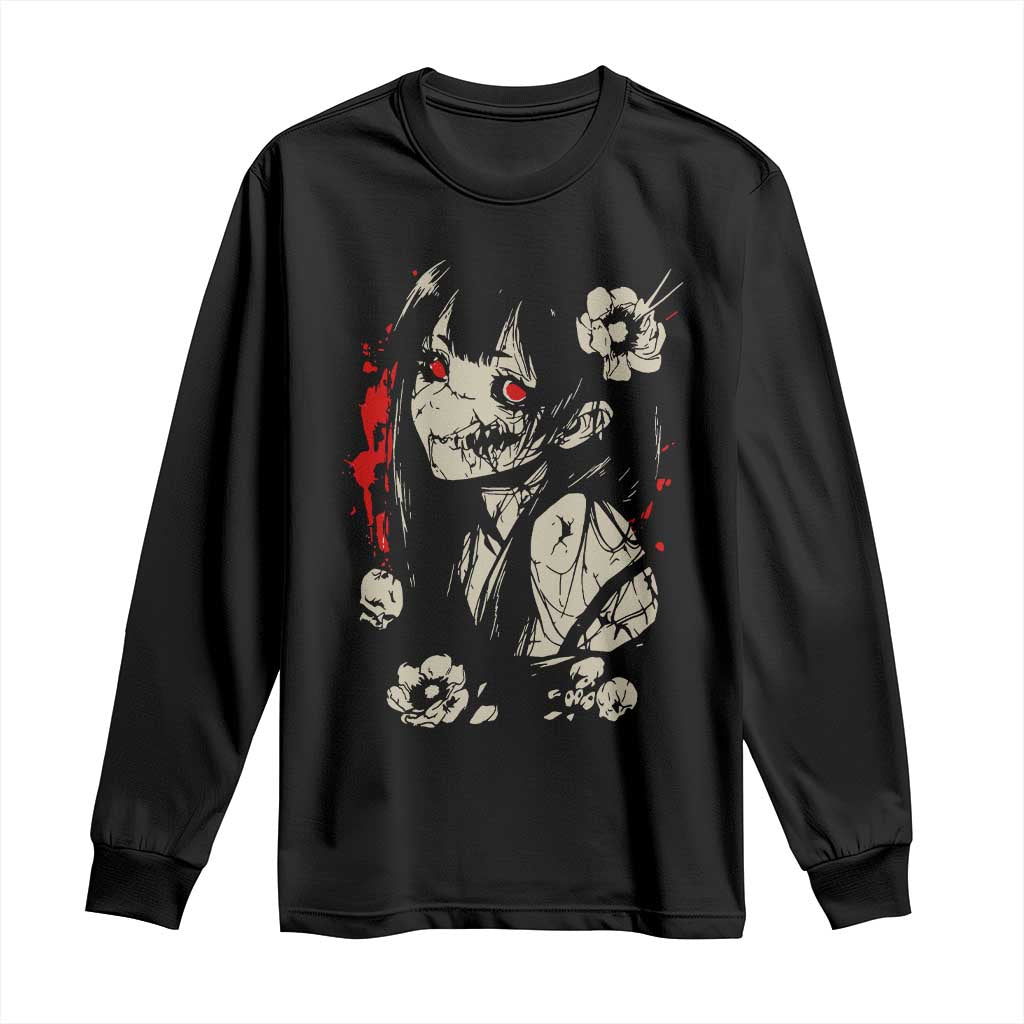 Horror Anime Manga Long Sleeve Shirt Japanese Creepy Kawaii Goth Otaku