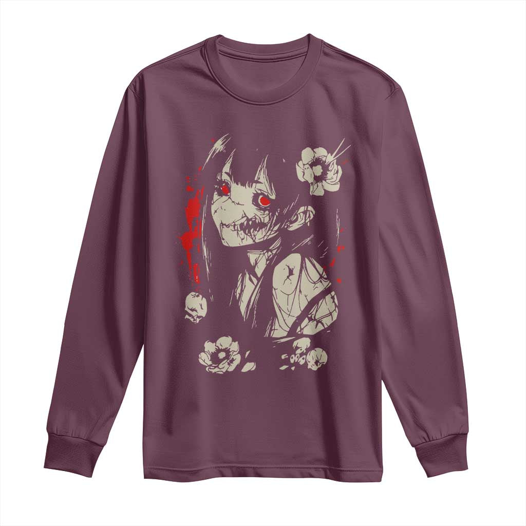 Horror Anime Manga Long Sleeve Shirt Japanese Creepy Kawaii Goth Otaku