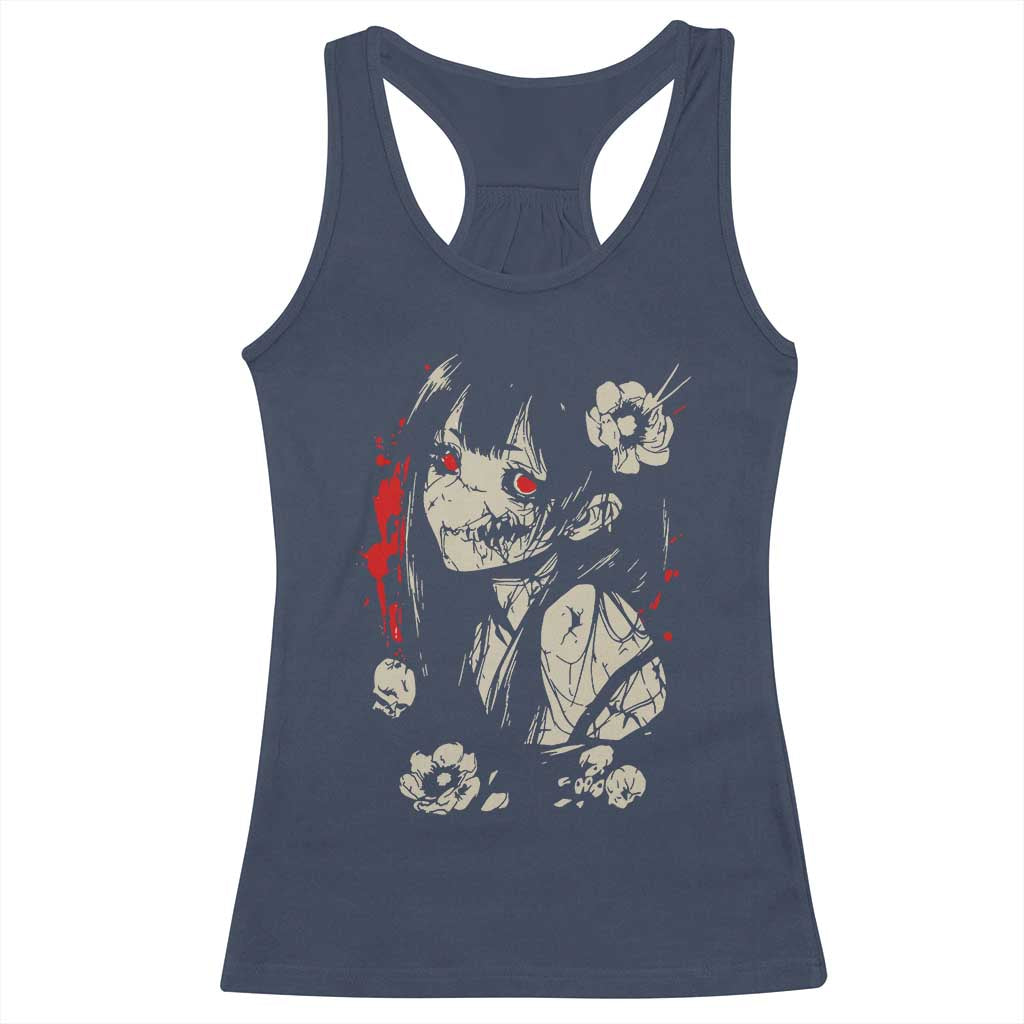 Horror Anime Manga Racerback Tank Top Japanese Creepy Kawaii Goth Otaku