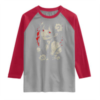 Horror Anime Manga Raglan Shirt Japanese Creepy Kawaii Goth Otaku