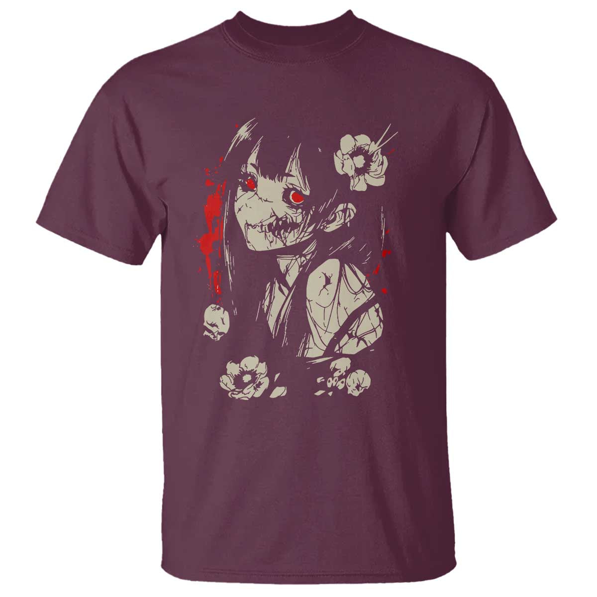Horror Anime Manga T Shirt Japanese Creepy Kawaii Goth Otaku - Wonder Print Shop