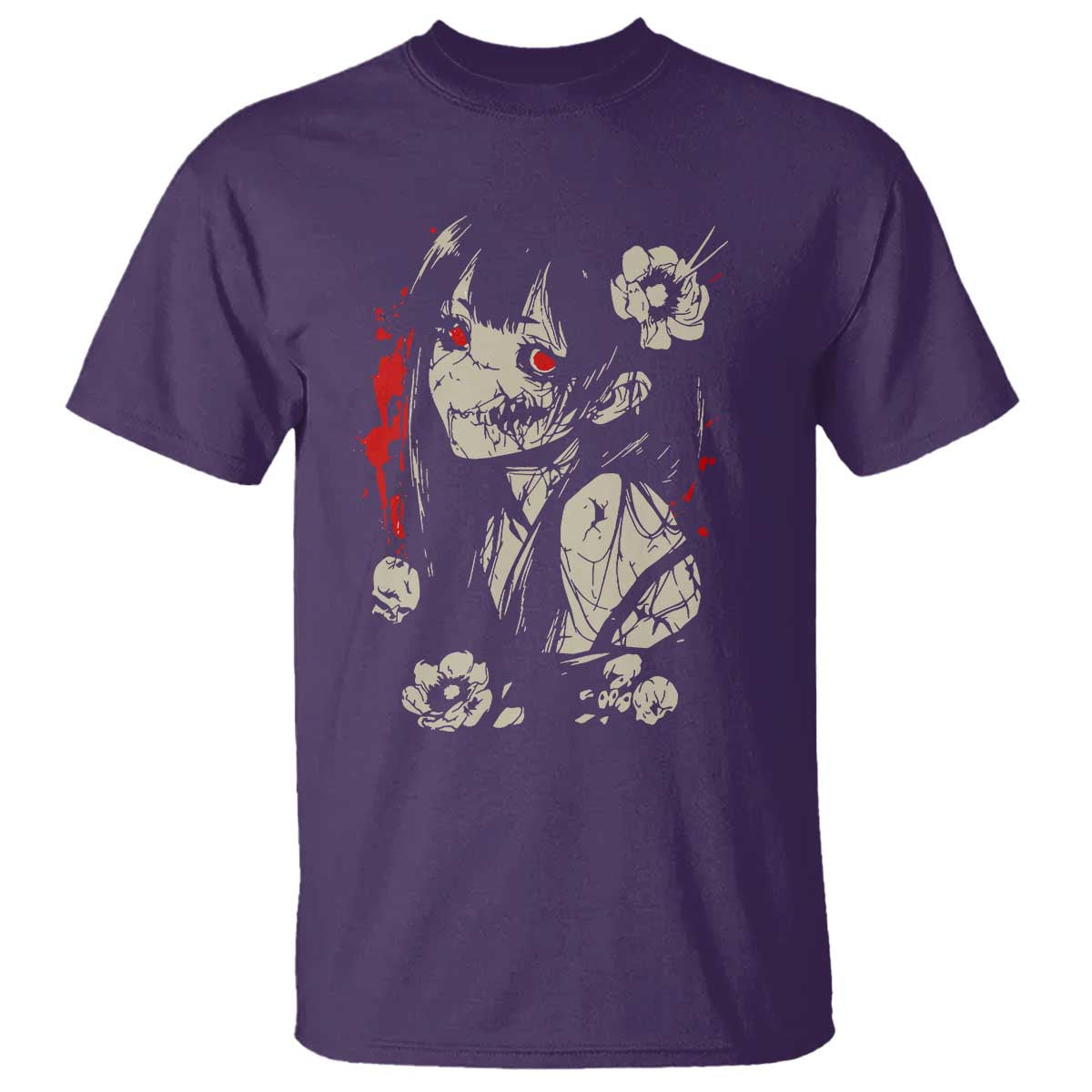 Horror Anime Manga T Shirt Japanese Creepy Kawaii Goth Otaku - Wonder Print Shop