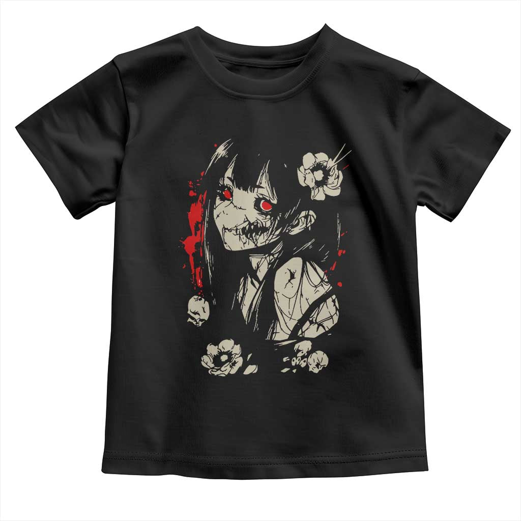 Horror Anime Manga Toddler T Shirt Japanese Creepy Kawaii Goth Otaku