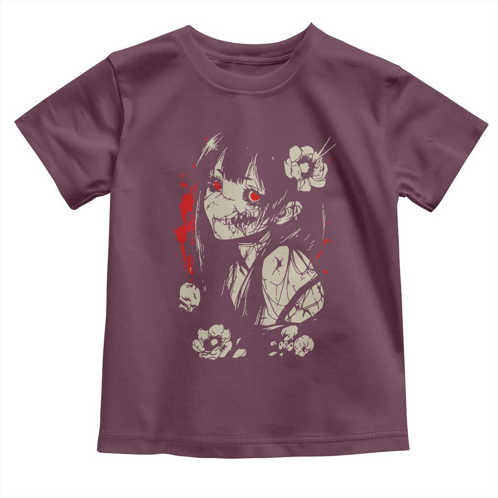 Horror Anime Manga Toddler T Shirt Japanese Creepy Kawaii Goth Otaku