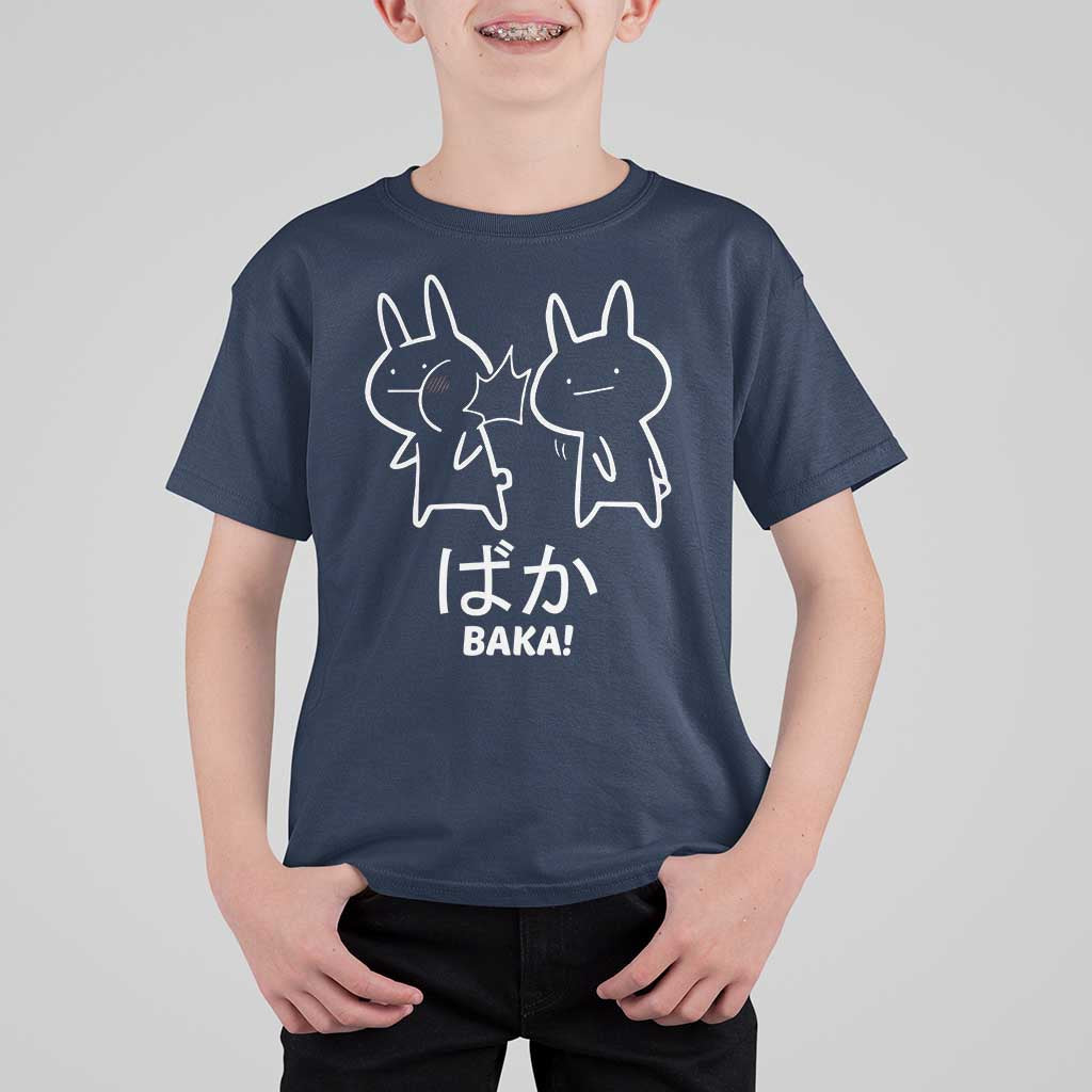 Funny Japanese Baka T Shirt For Kid Foolish Humorous Dumb Sarcasm Anime Manga Otaku - Wonder Print Shop