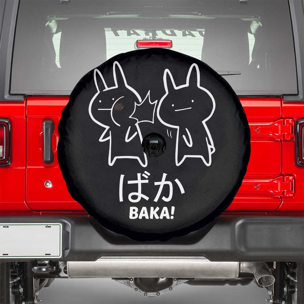 Funny Japanese Baka Spare Tire Cover Foolish Humorous Dumb Sarcasm Anime Manga Otaku