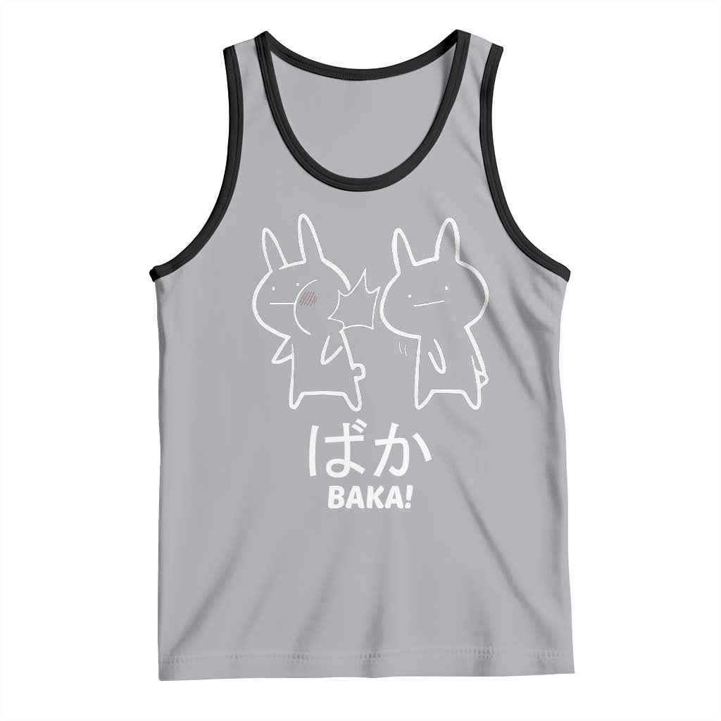 Funny Japanese Baka Tank Top Foolish Humorous Dumb Sarcasm Anime Manga Otaku