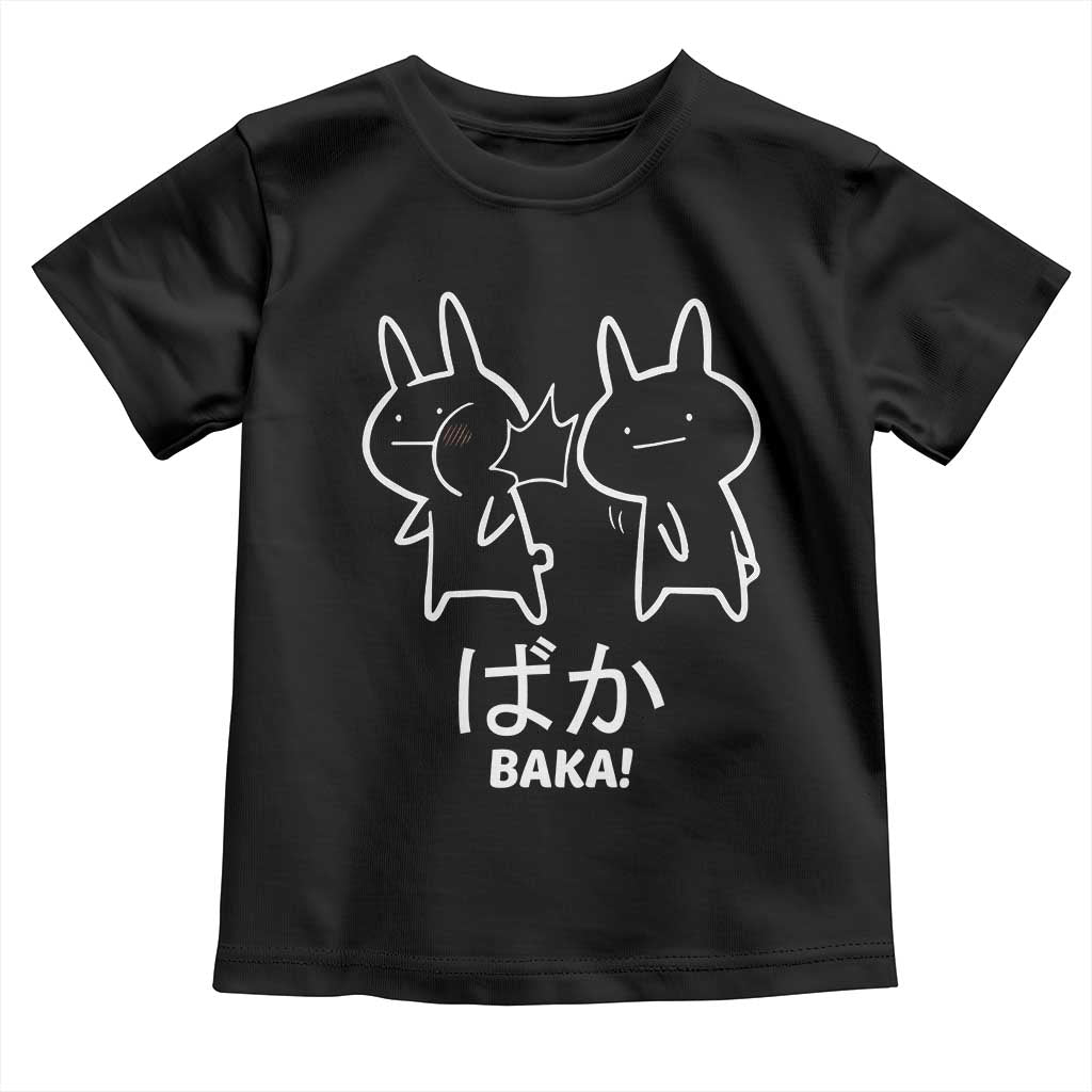 Funny Japanese Baka Toddler T Shirt Foolish Humorous Dumb Sarcasm Anime Manga Otaku