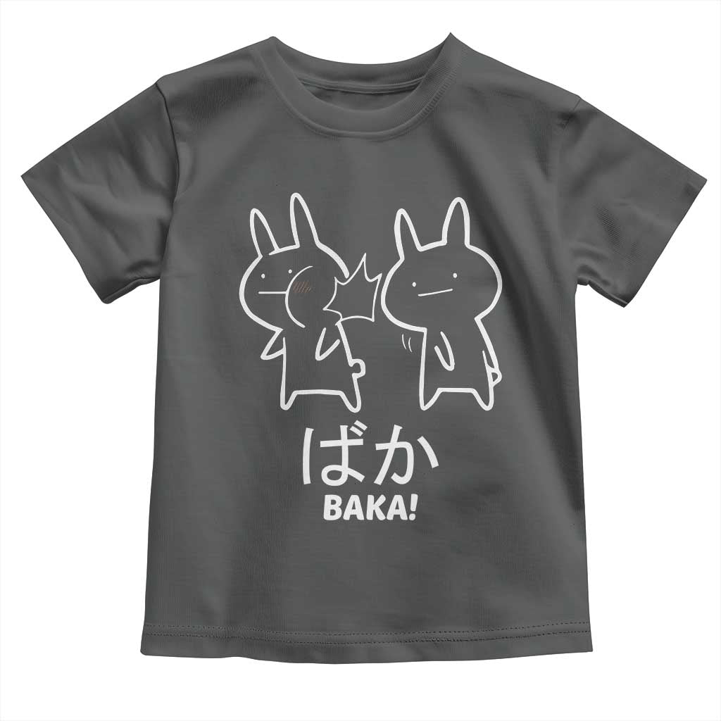 Funny Japanese Baka Toddler T Shirt Foolish Humorous Dumb Sarcasm Anime Manga Otaku