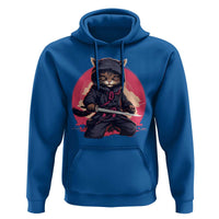 Japanese Ninja Cat Hoodie Ancient Japan Warrior Samurai Tattoo Kawaii Vintage