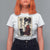 Japanese Gothic Kawaii Anime Samurai Cat T Shirt For Women Japan Female Bushido Graphic With Kanji Retro Vintage - Wonder Print Shop