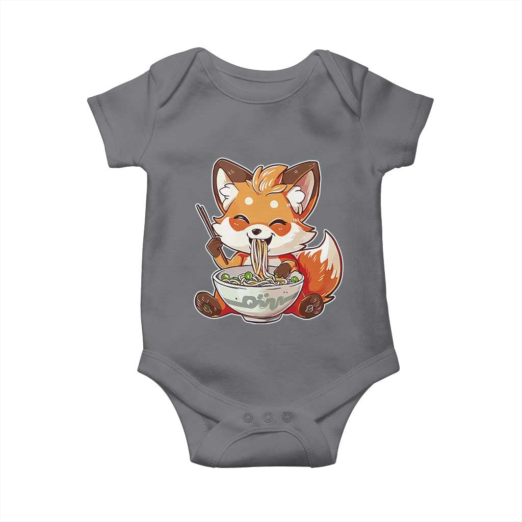 Kawaii Fox Ramen Japanese Baby Onesie Japanese Anime Otaku Manga Cute Graphic