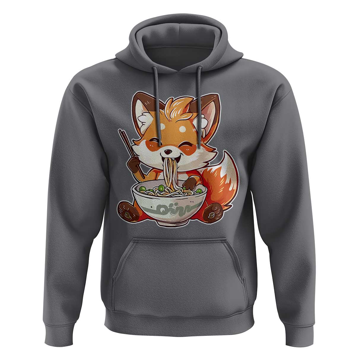 Kawaii Fox Ramen Japanese Hoodie Japanese Anime Otaku Manga Cute Graphic