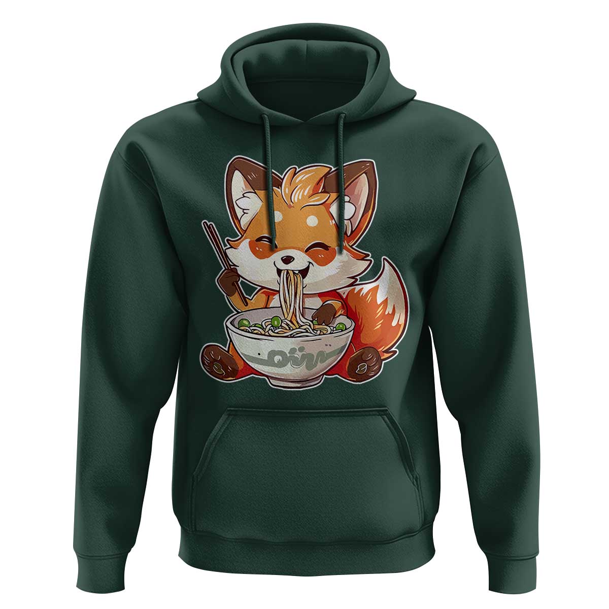Kawaii Fox Ramen Japanese Hoodie Japanese Anime Otaku Manga Cute Graphic