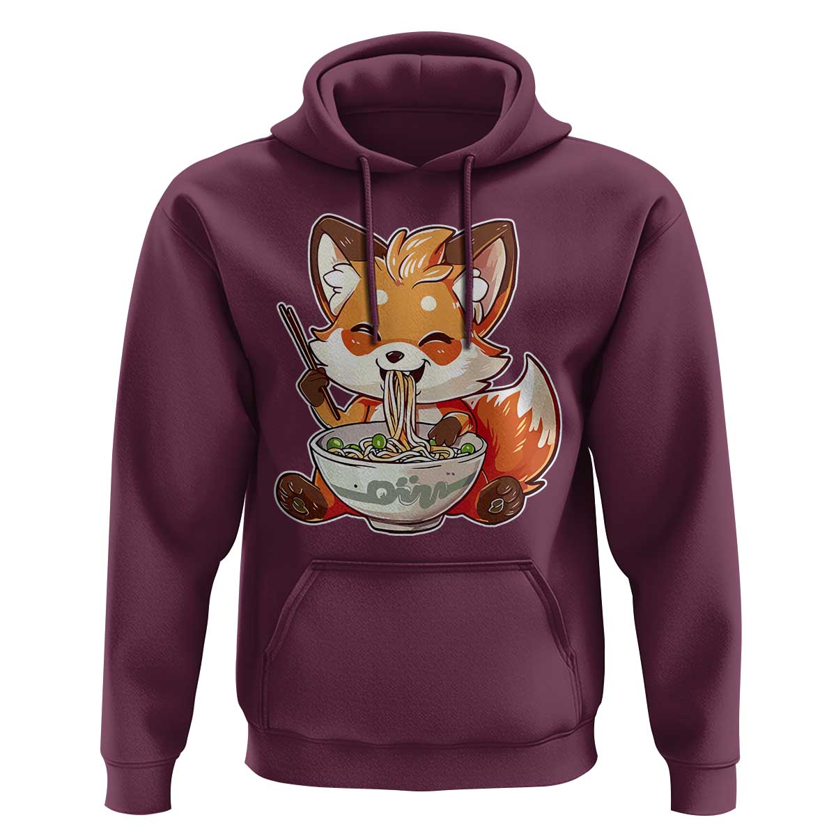 Kawaii Fox Ramen Japanese Hoodie Japanese Anime Otaku Manga Cute Graphic