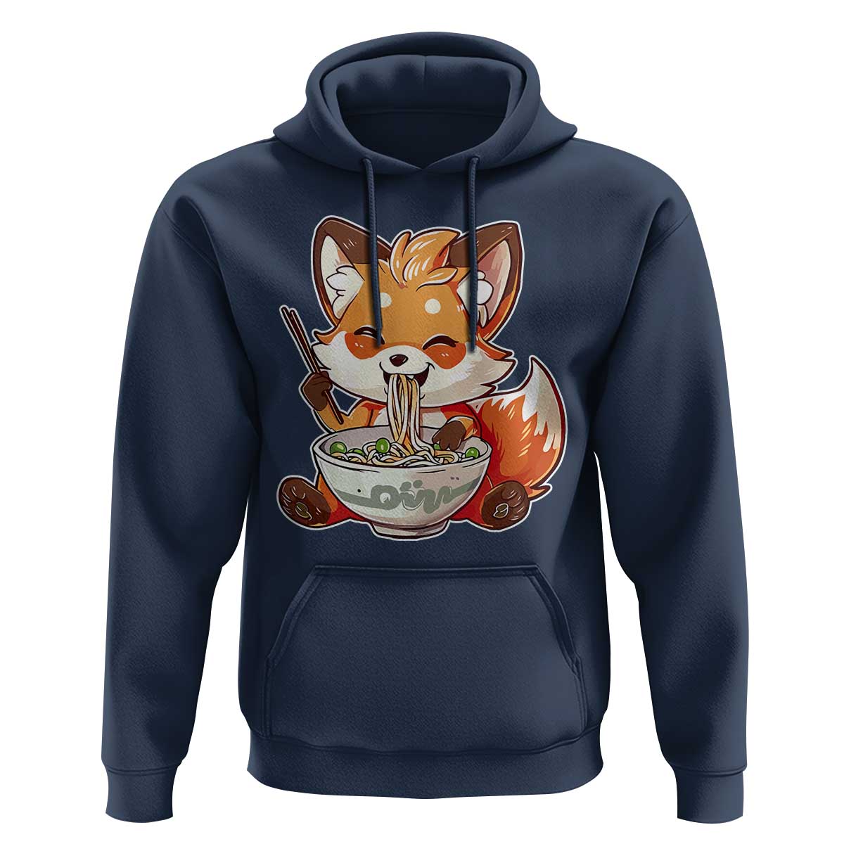 Kawaii Fox Ramen Japanese Hoodie Japanese Anime Otaku Manga Cute Graphic