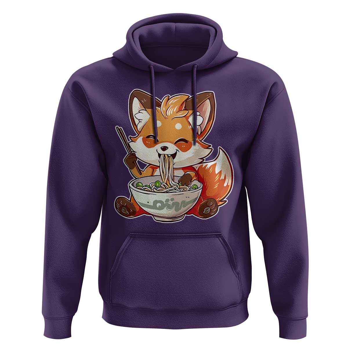 Kawaii Fox Ramen Japanese Hoodie Japanese Anime Otaku Manga Cute Graphic