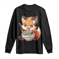 Kawaii Fox Ramen Japanese Long Sleeve Shirt Japanese Anime Otaku Manga Cute Graphic