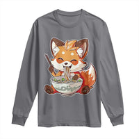 Kawaii Fox Ramen Japanese Long Sleeve Shirt Japanese Anime Otaku Manga Cute Graphic