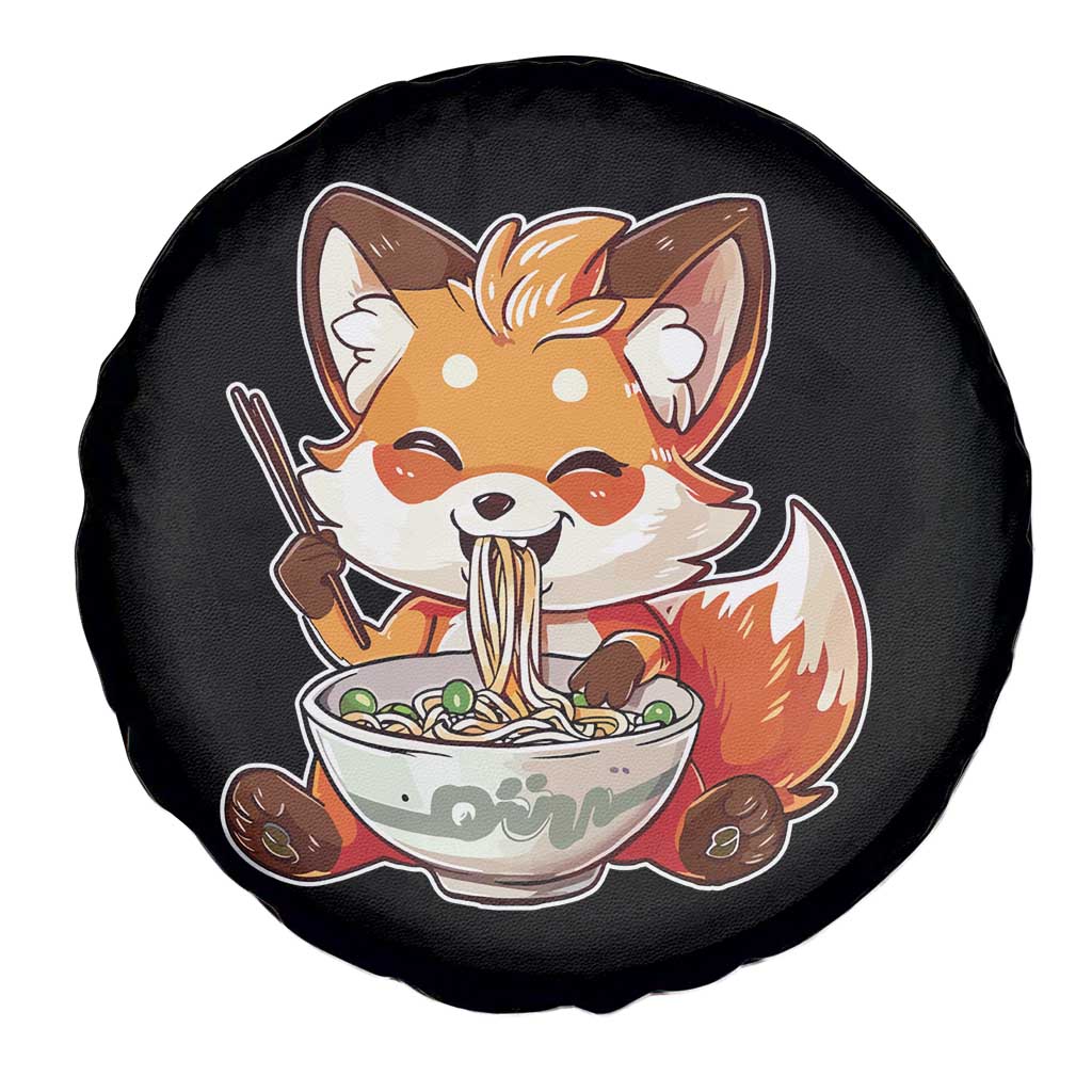 Kawaii Fox Ramen Japanese Spare Tire Cover Japanese Anime Otaku Manga Cute Graphic