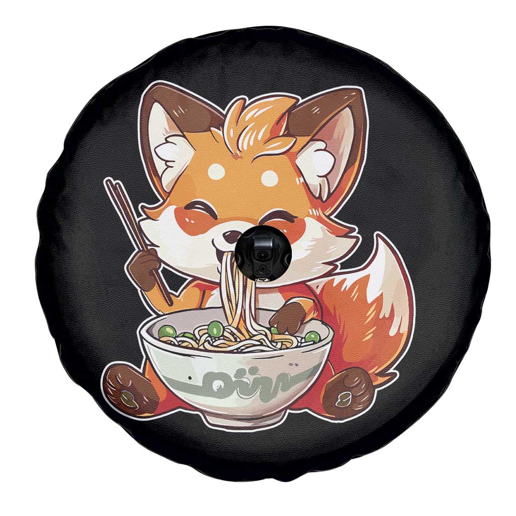 Kawaii Fox Ramen Japanese Spare Tire Cover Japanese Anime Otaku Manga Cute Graphic