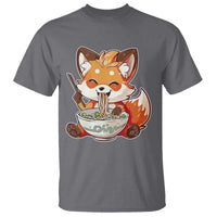 Kawaii Fox Ramen Japanese T Shirt Japanese Anime Otaku Manga Cute Graphic - Wonder Print Shop