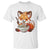 Kawaii Fox Ramen Japanese T Shirt Japanese Anime Otaku Manga Cute Graphic - Wonder Print Shop
