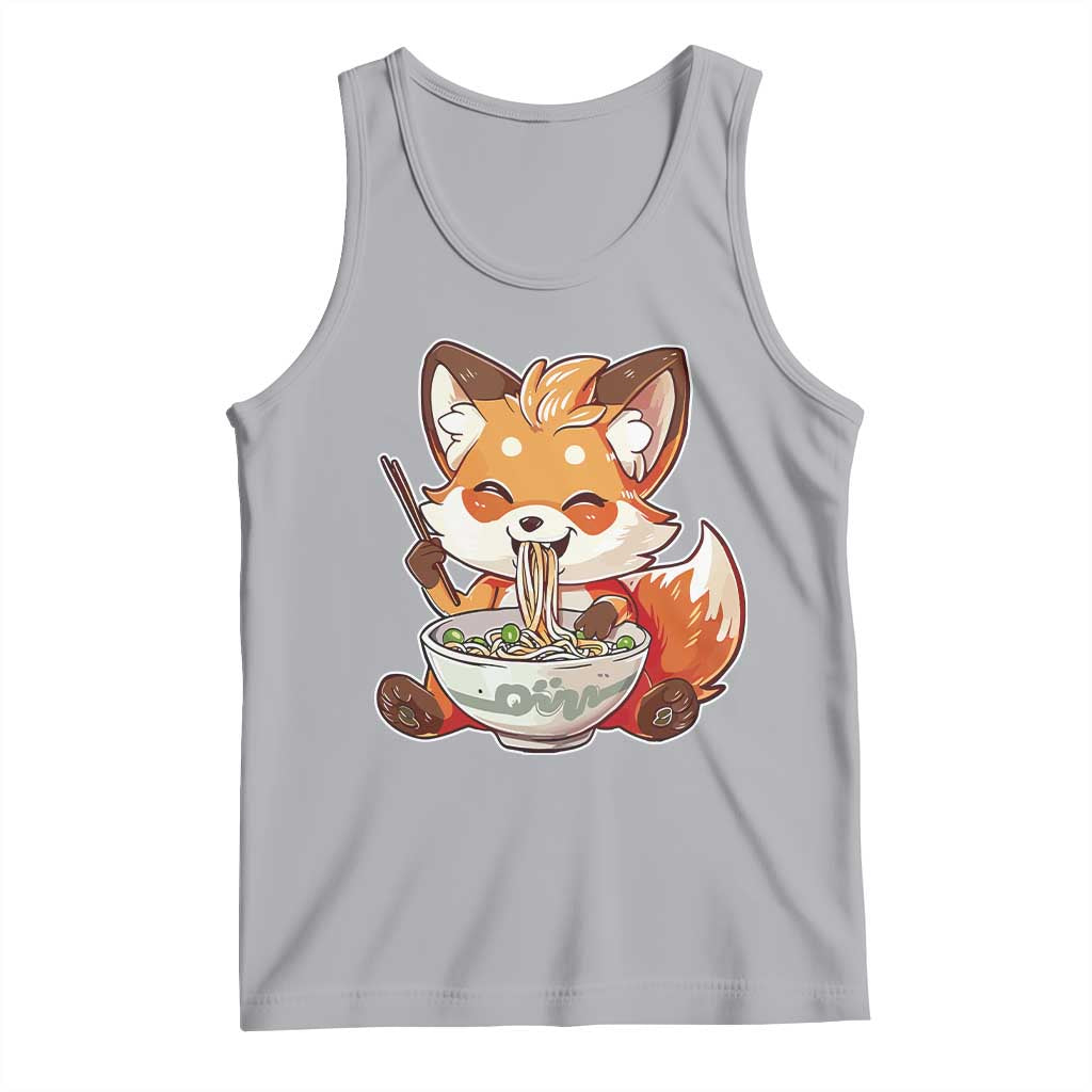 Kawaii Fox Ramen Japanese Tank Top Japanese Anime Otaku Manga Cute Graphic
