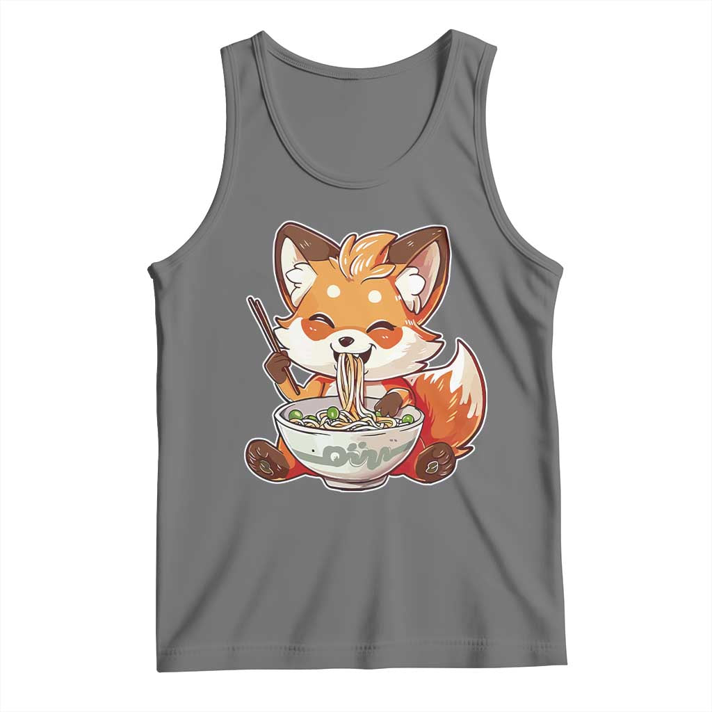 Kawaii Fox Ramen Japanese Tank Top Japanese Anime Otaku Manga Cute Graphic