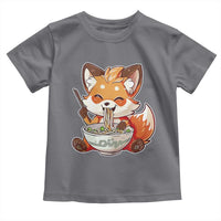 Kawaii Fox Ramen Japanese Toddler T Shirt Japanese Anime Otaku Manga Cute Graphic