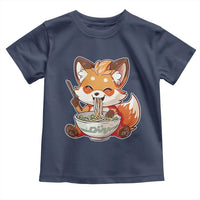 Kawaii Fox Ramen Japanese Toddler T Shirt Japanese Anime Otaku Manga Cute Graphic