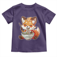 Kawaii Fox Ramen Japanese Toddler T Shirt Japanese Anime Otaku Manga Cute Graphic