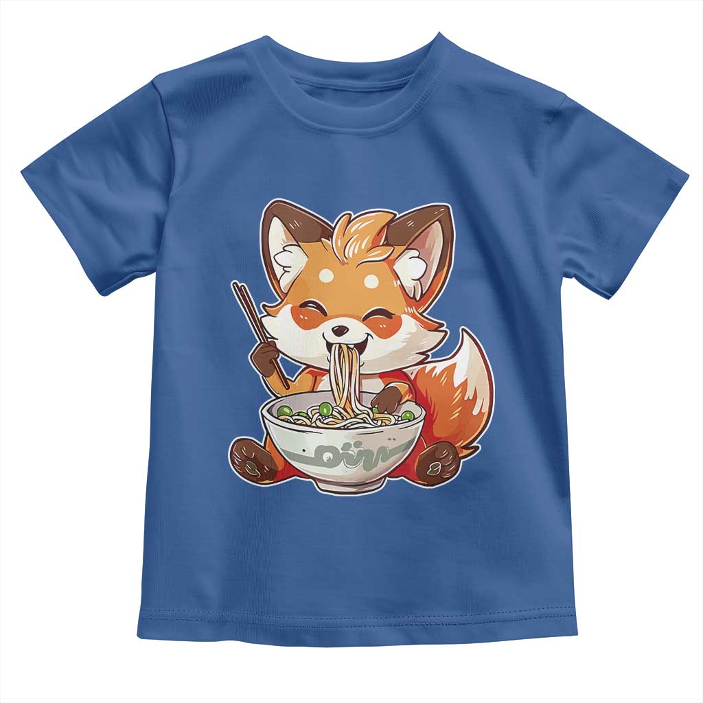 Kawaii Fox Ramen Japanese Toddler T Shirt Japanese Anime Otaku Manga Cute Graphic
