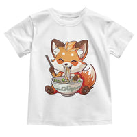 Kawaii Fox Ramen Japanese Toddler T Shirt Japanese Anime Otaku Manga Cute Graphic