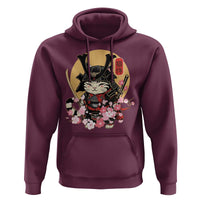 Japanese Samurai Cat Hoodie Ancient Ninja Kitten Warrior Tattoo Kawaii Otaku Retro