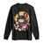 Japanese Samurai Cat Long Sleeve Shirt Ancient Ninja Kitten Warrior Tattoo Kawaii Otaku Retro