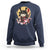 Japanese Samurai Cat Sweatshirt Ancient Ninja Kitten Warrior Tattoo Kawaii Otaku Retro - Wonder Print Shop